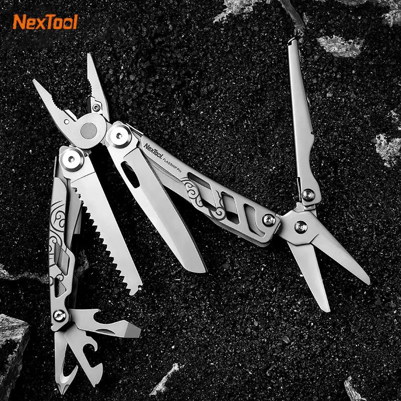 

Top NexTool Flagship Pro Special EDC Outdoor Hand Set 16 IN 1 Multi-Tool Pliers Folding Knife Screwdriver Can Opener Version