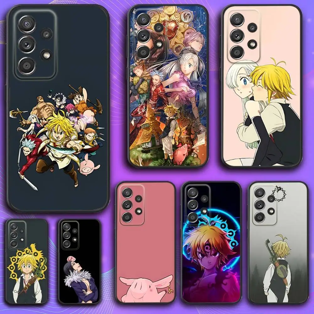 

S-Seven D-Deadly Sins SDS Phone Case For Samsung S 25,24,23,22,30,21,10,9,Ultra,Plus,Lite,FE,4,5 G Soft Black Case