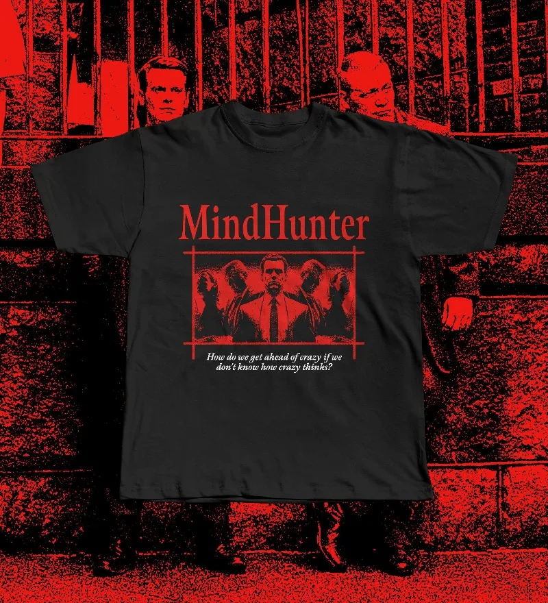 Mindhunter T-Shirt, Holden Ford Bill Tench FBI Shirt, David Fincher Crime Series Graphic Tee