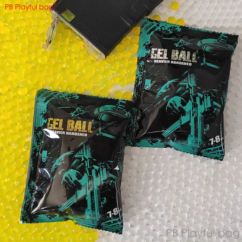 Playful bag Outdoor 7-8mm gel ball Frosted bullet CS Gel ball gun parts Two generation heavier and hardened CS DIY toys QF85