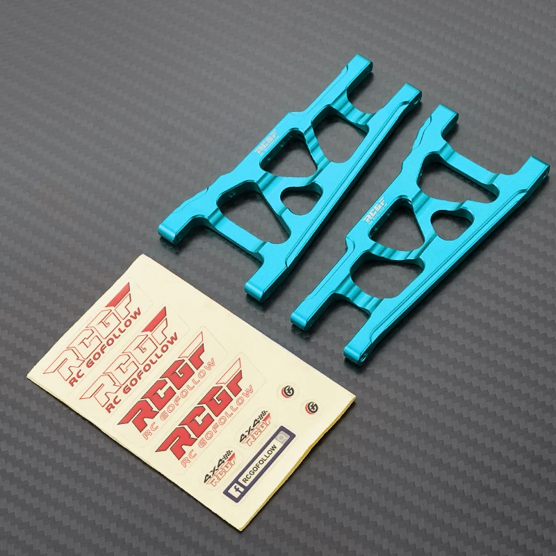 RCGOFOLLOW 1/10 aleación de aluminio brazo de suspensión inferior delantero mejorado brazo de suspensión inferior delantero Rc para SLASH 4x4 rojo