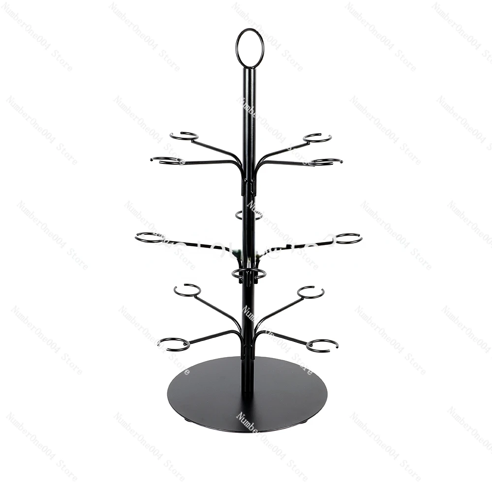 

INTELLIGENT 3 Tier Wine Glass Holder Freestanding Tabletop Storage Rack Cocktail Glass Tree Display Stand