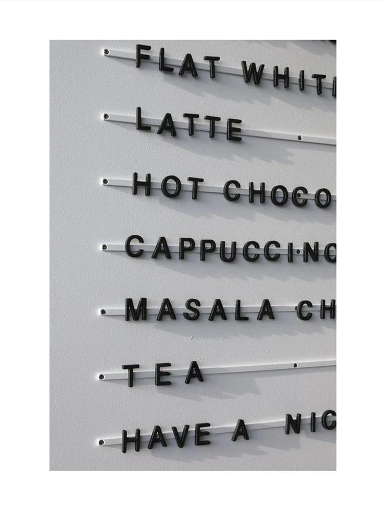 Baker Menu Board Cafe Menu Line Magnet Wall Board Magnetic Letter Board
