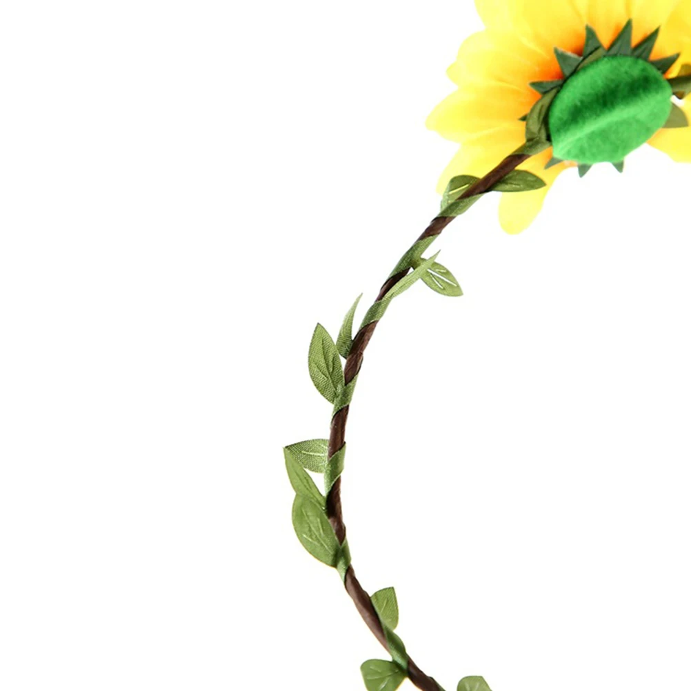 

2 шт. головной убор с цветочным принтом подсолнечника и ромашки, нежная повязка на голову с цветочной короной, очаровательная для свадьбы, помолвки, выпускного