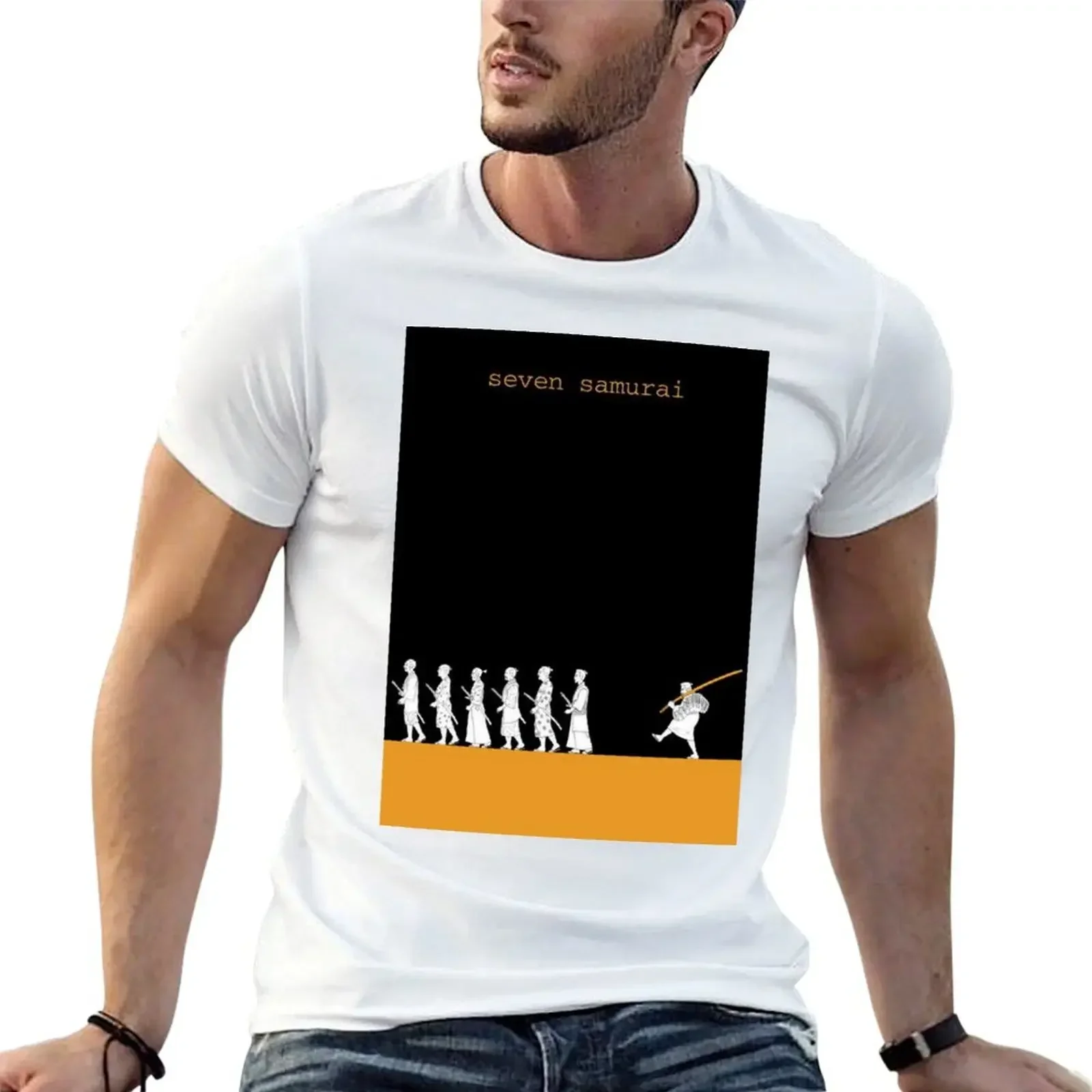 

Seven Samurai by Akira Kurosawa T-Shirt man t shirt custom t shirt workout shirts for men