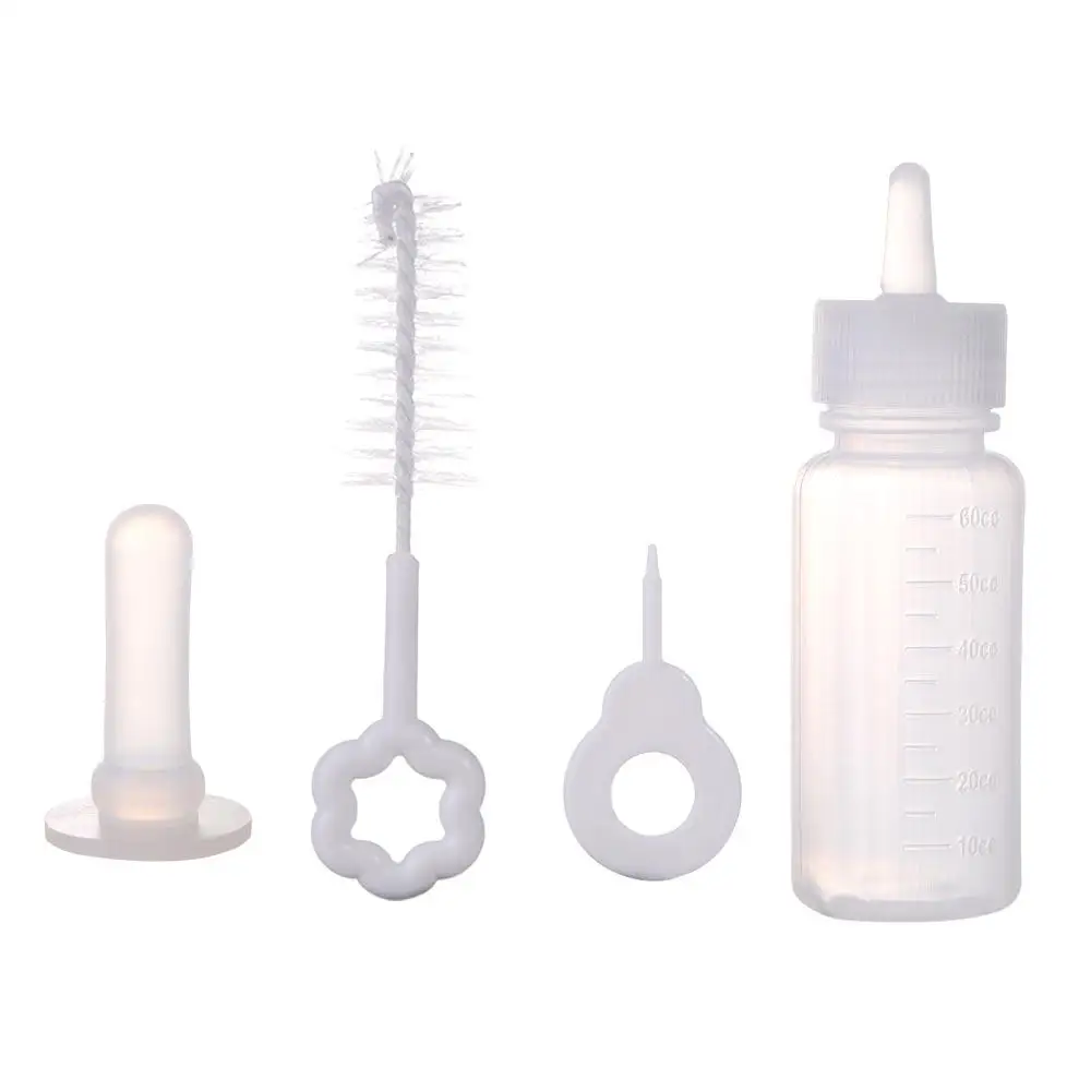 

Brush Household for Newborn Dog and Cat Pet Nurser Bottle Pet Feeding Bottle Small Animals Water Bottle Kitten Milk Bottle