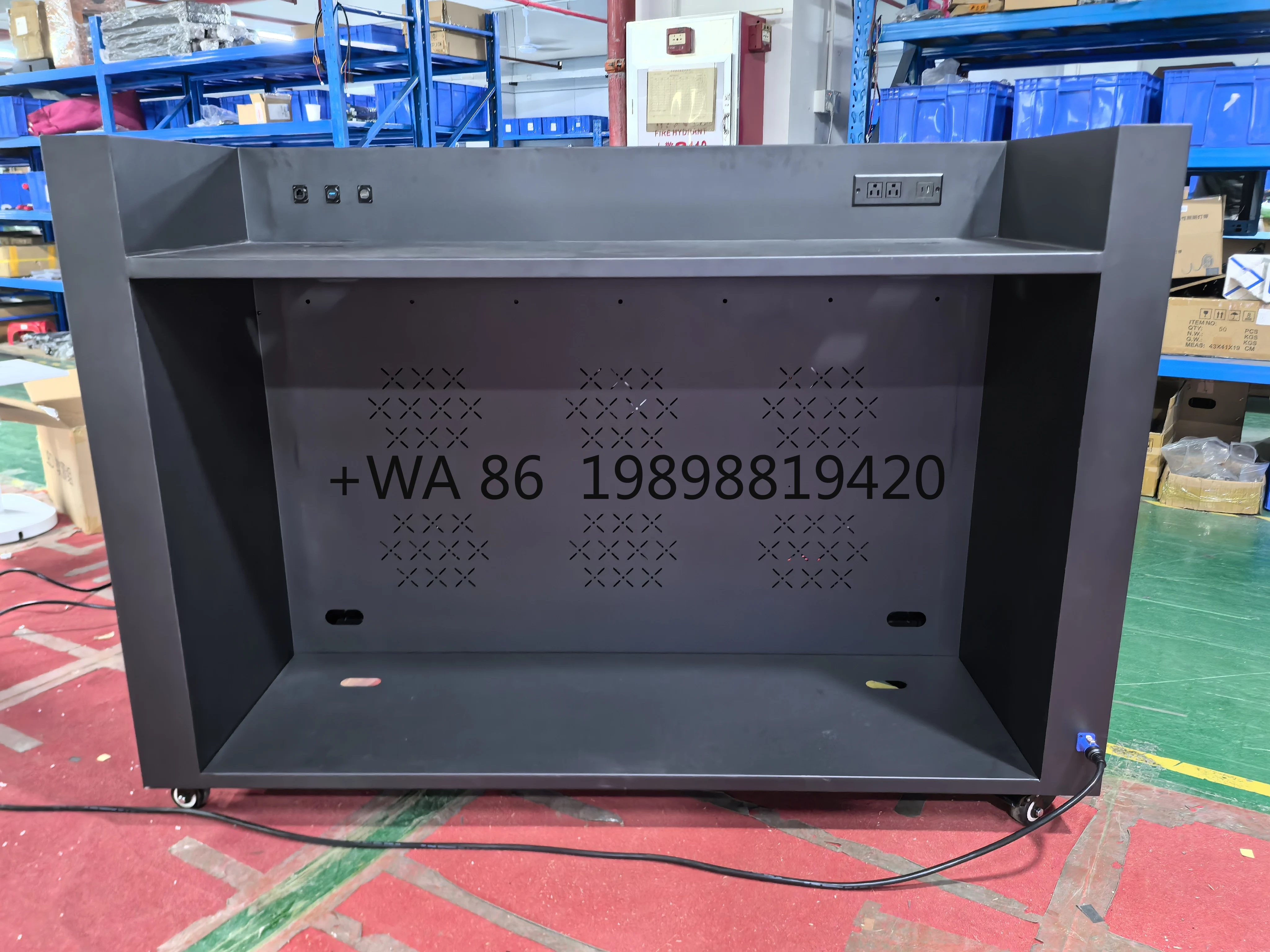 New Model App Control Portable LED DJ Booth Display Screen, Strong Flight Case