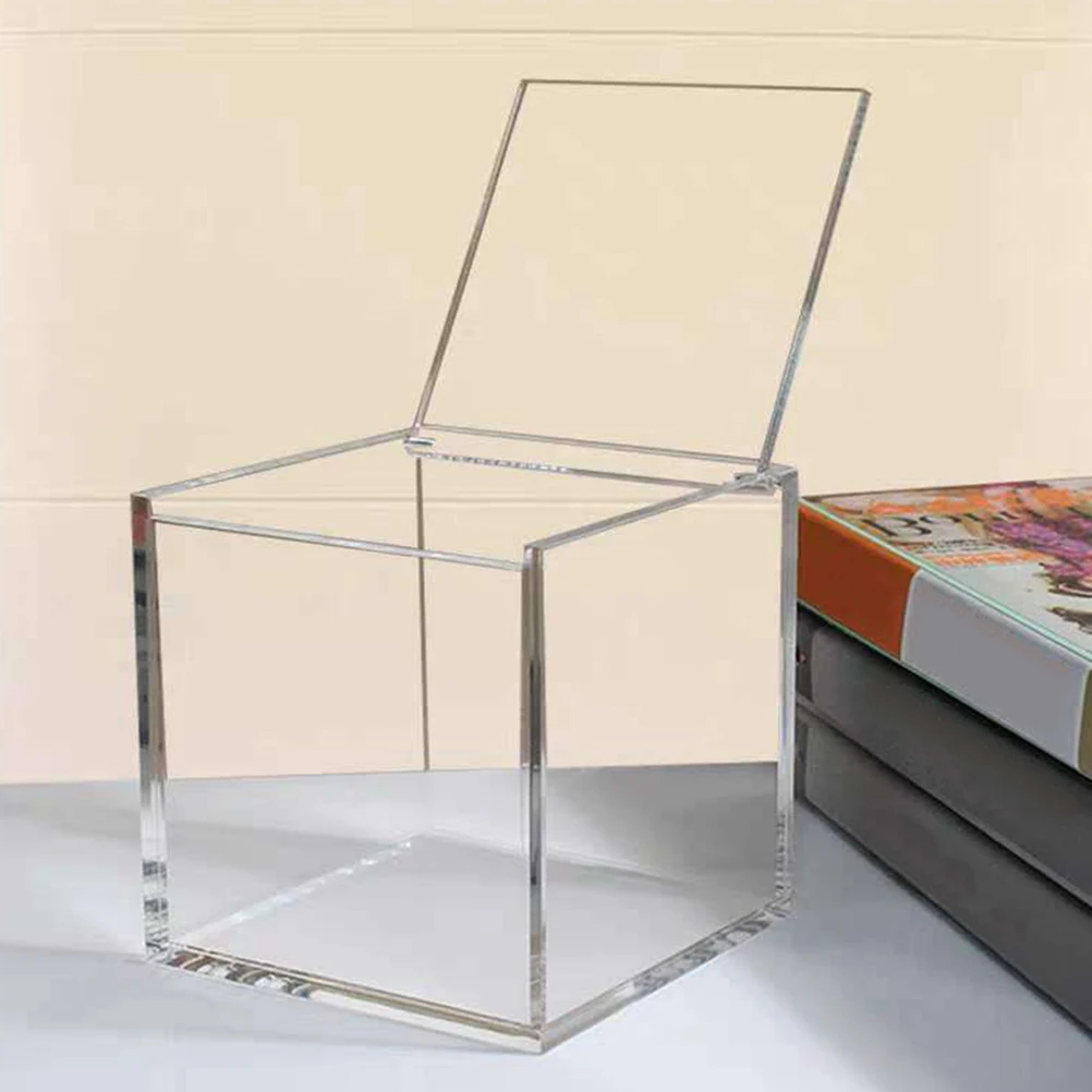 

Clear Acrylic Coffee Pod Holder Compact Storage Box Transparent Lid Organizer for Capsules Tea Bags Coffee Pod Holder