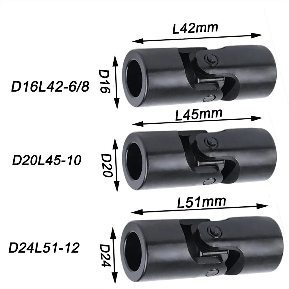 1PCS Precision Cross Universal Joint Coupling WSD Single Joint Universal Joint Transmission Shaft Cross Shaft Coupler 6-22mm