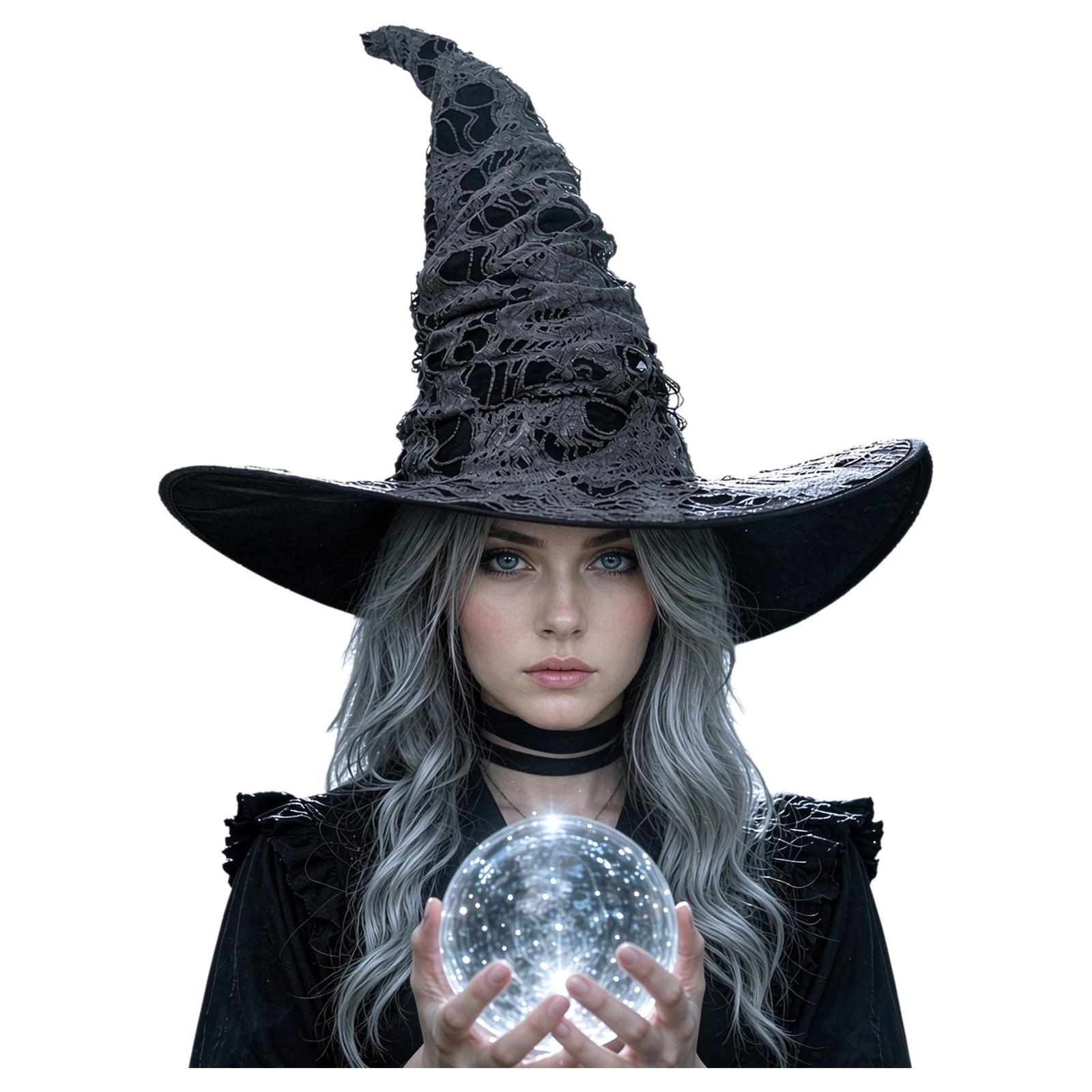 Men Women Halloween Wizard Hat Witch Cap Cosplay Accessory for Masquerade Theme Party Role Play Carnival Stage Performance