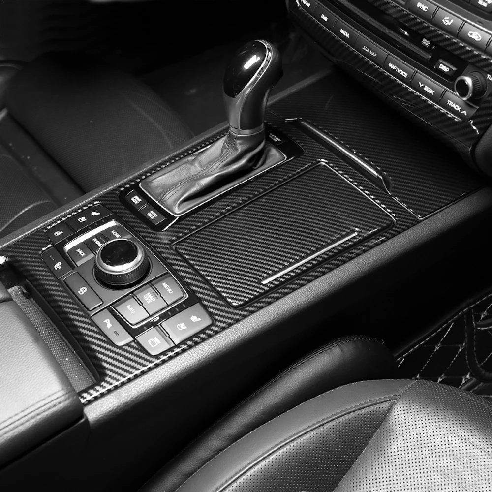 3 قطعة سيارة التحكم المركزي التلقائي التحول المقبض غطاء الكسوة ل Genesis G80 DH 2015-2017/2018-2020 اكسسوارات LHD