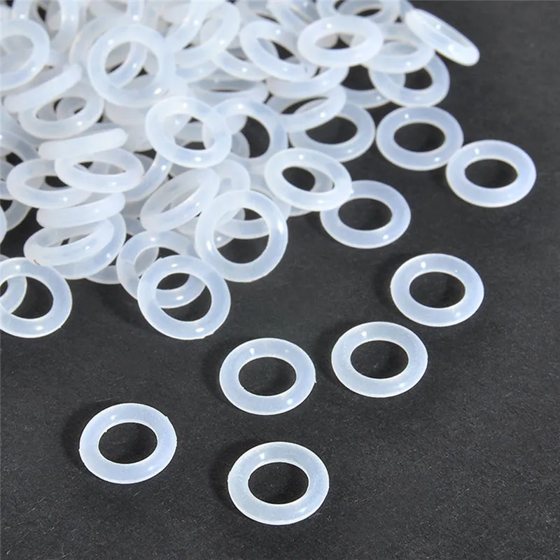 120Pcs Silicone Rubber Environmentally Friendly Transparent Silicone O-Ring Switch Dampeners White For Cherry MX Keyboard