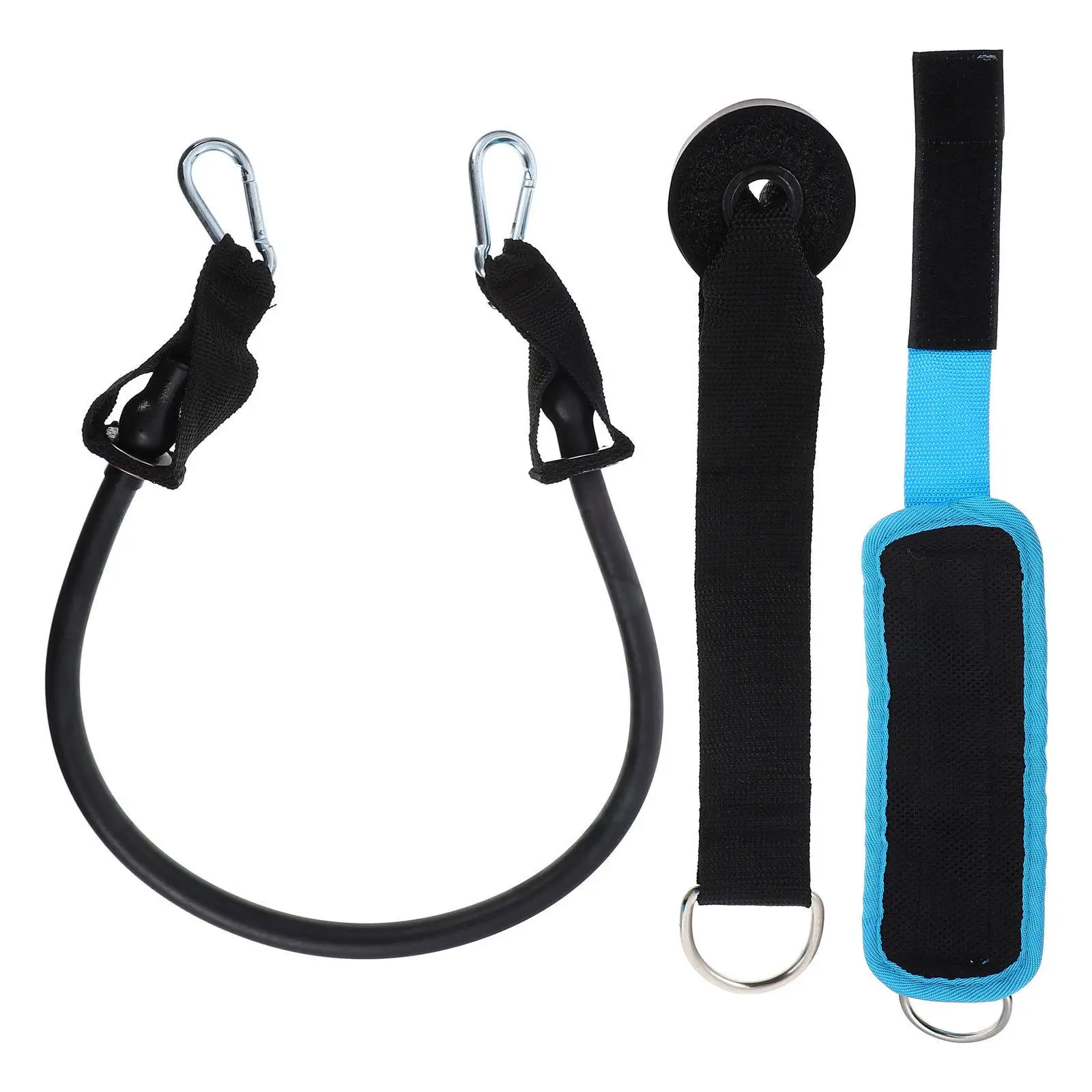 1Set High Elasticity Latex Leg Training Pull Rope for Squat Lunges Ankle Strengthening Portable Gym Sports Supply Accessory