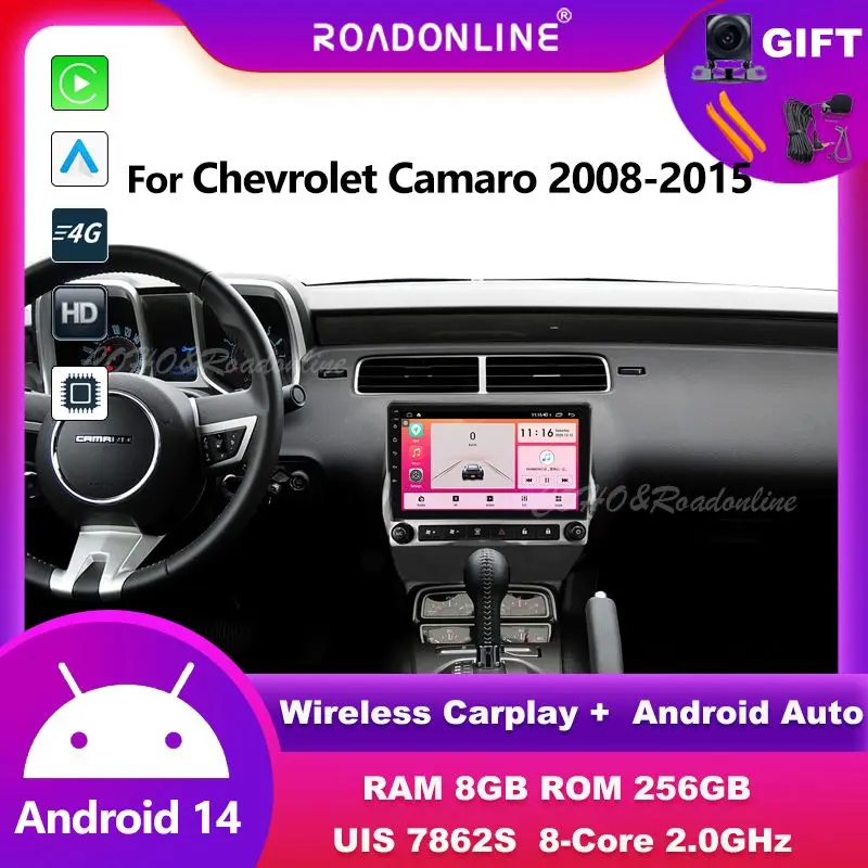 

For Chevrolet Camaro 2008-2015 automotive multimedia car intelligent systems car radio Wireless carplay