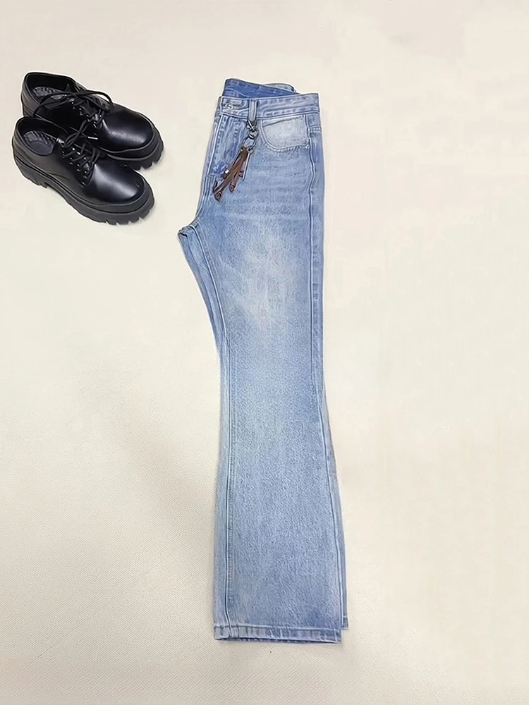 

Мужские джинсы Ice Blue 57 Le Blade: удлиненные, прямого кроя, зауженные, CleanFit, больших размеров, молодежные, трендовые, свободного кроя