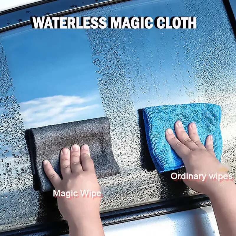 Thickened Magic Cloth Cleaning Cloth Tool No Trace Reusable Microfiber Washing Rag Glass Wipe for Window Mirror Car No Watermark