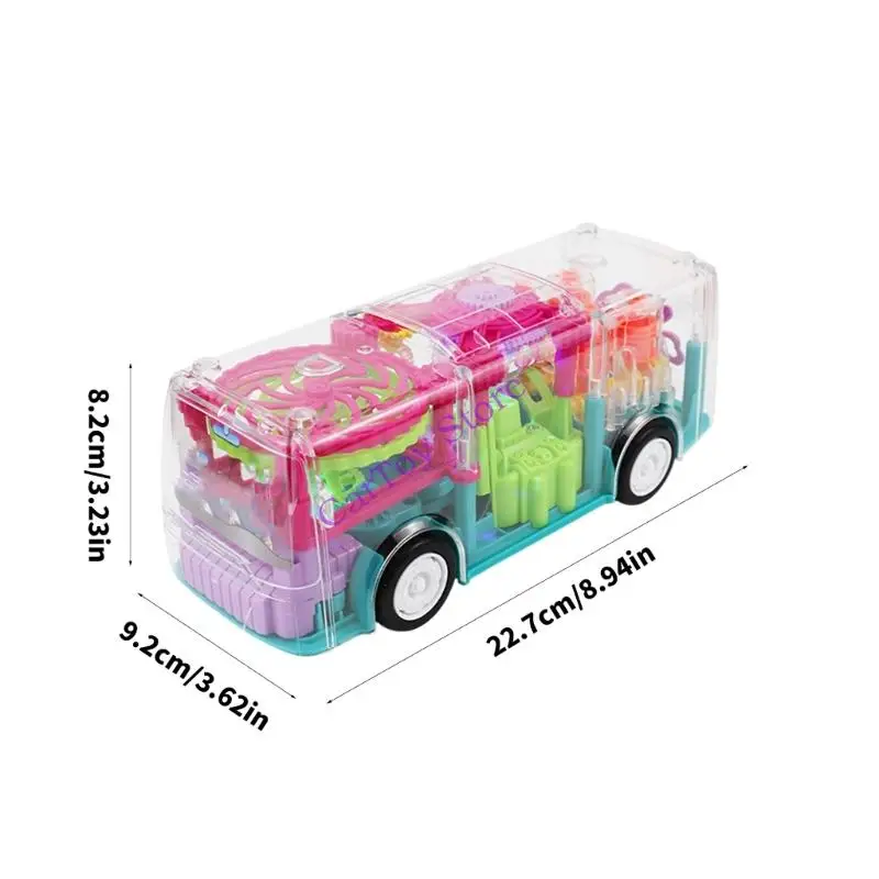 

Автобус для малышей с разнонаправленным музыкальным легким транспортным средством, обучающая игрушка