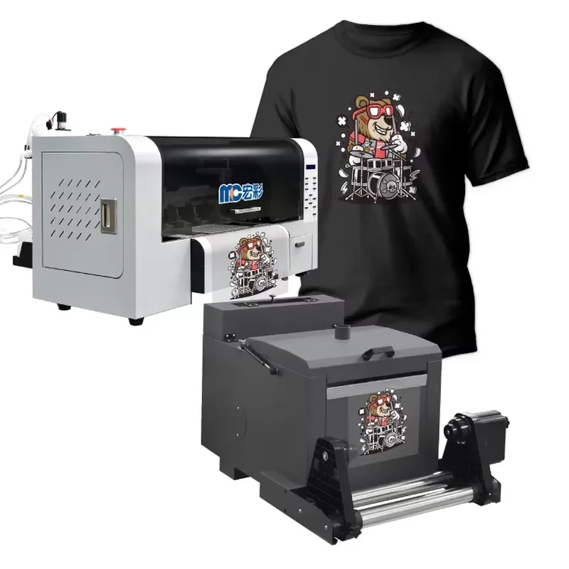 Macro Color New Design A3 Size DTF Printer with 2 Heads Pigment Ink Automatic Printing Fabric Hot Ex Factory Price