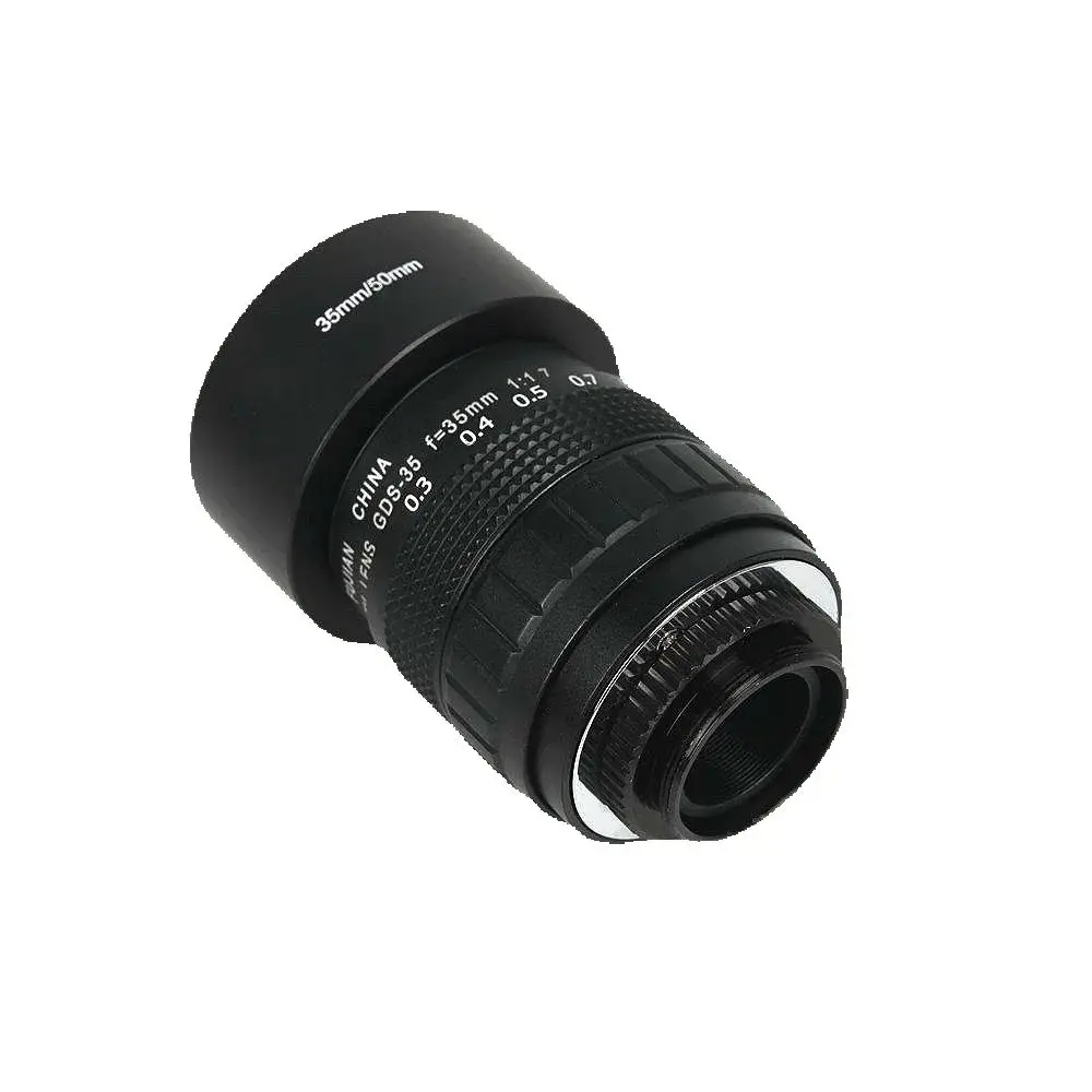 35mm F1.7 CCTV Movie lens + C-M4/3 Mount Ring + Lens Hood + Macro Ring for Panasonic GF1 GF5 GF9 GF8 GF7 GF6 G3 G7 G1 G10 C-M43