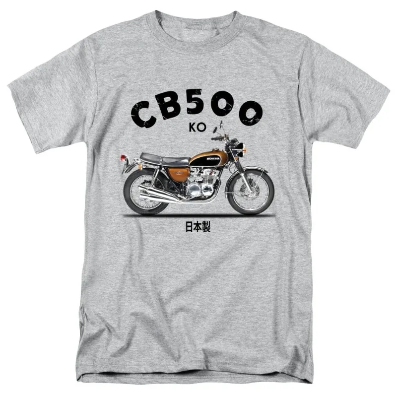 

Honda Men's and Women's T-shirt Summer New Racing Motorcycle Riding Off-road Enthusiasts Short-sleeved CB500 1971 Retro Top