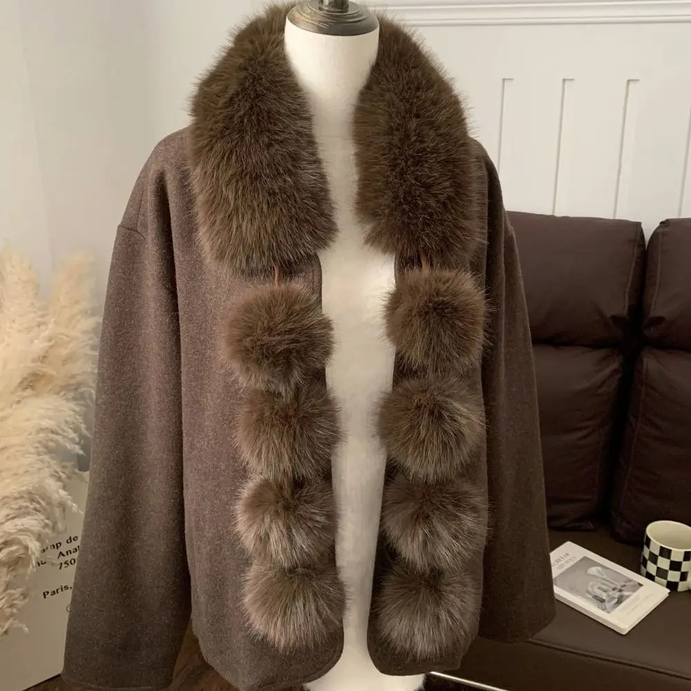 

Элегантный шарф из искусственного кроличьего меха с магнитной имитацией меха, теплый шарф в корейском стиле, мягкие шали, однотонный нагрудник, осень-зима