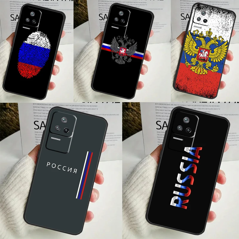 Russia Russian Flag Case For POCO X6 Pro M6 X5 X3 M5s F3 F5 Xiaomi 14 Ultra 13 12 Lite 11T 12T 13T Pro Coque