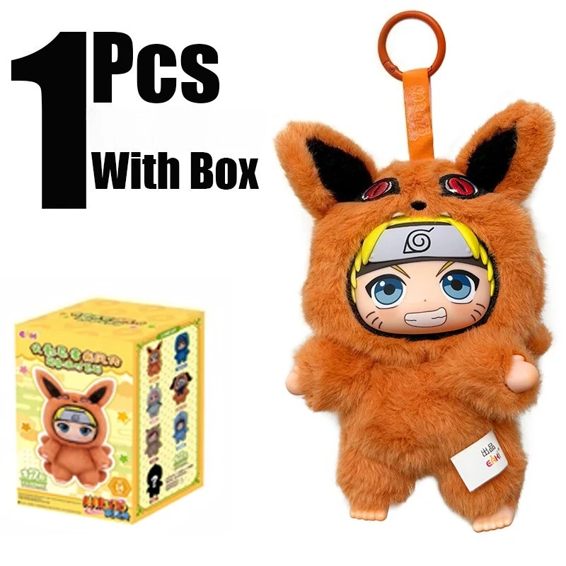 New Keychain Naruto Blind box Shippuden Party Series Stuffed Plush Handmade Bag Ornament Pendant Toy Collection Christmas Gift