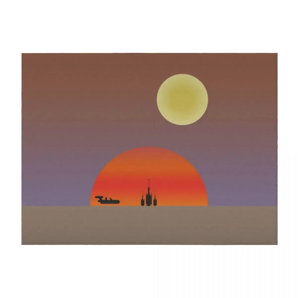 

TATOOINE SUNSET Throw Blanket Soft Plush Plaid christmas gifts Sofa Luxury Thicken Blankets