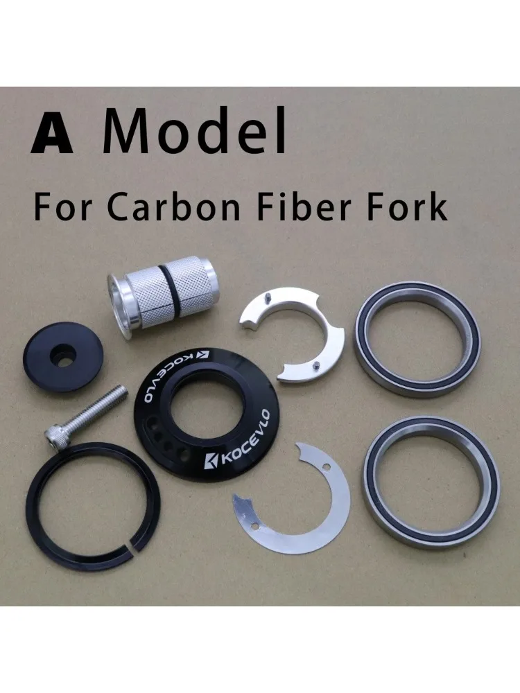 AliExpress NONE KOCEVLO Internal Cables Routing Bicycle Headset Tapered 1.5" 28.6mm 52mm Bike Frame Hidden Line Hose