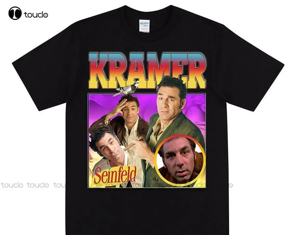 Kramer T-Shirt Kramer Hand Printed Tshirt Kramerica Industries Tee Vintage 90S Pop Culture T Shirt Graphic Kramer T-Shirt