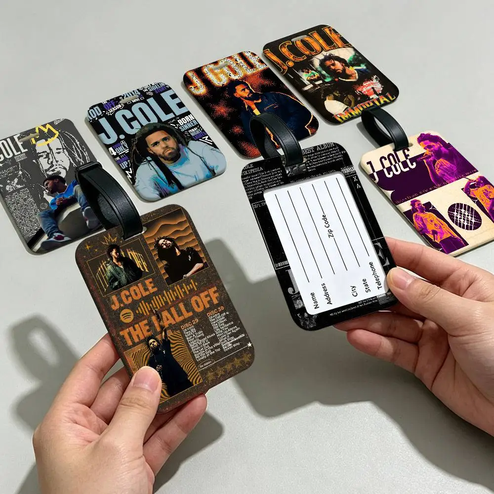 Pop Music Album Cover The Off-Season J.Cole Information Card Sleeve PVC Luggage Tag Anti lost Identifier For Suitcase Handbag