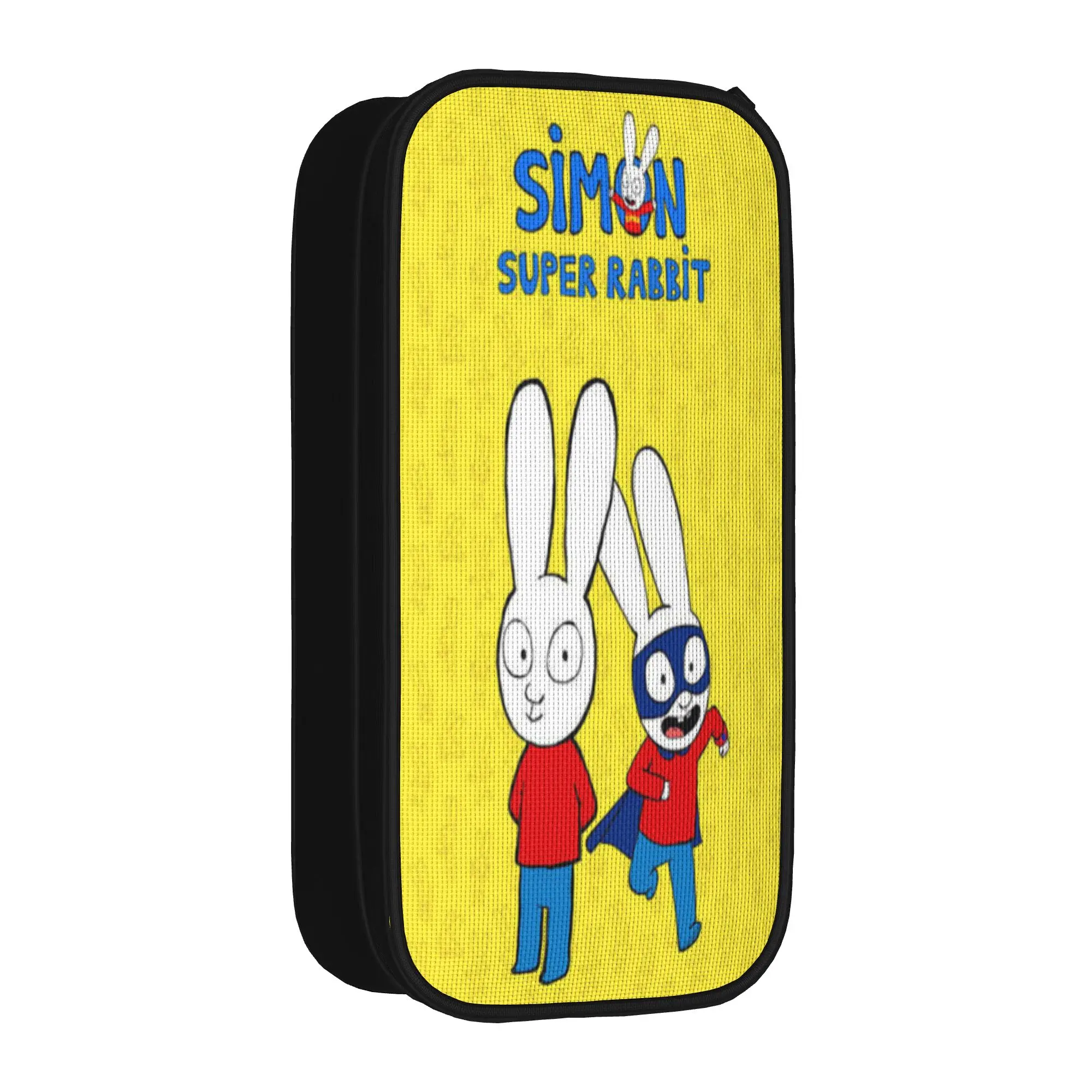 Simon Super Rabbit Pencil Case Double Layer Large Capacity Kids School Supplies  Pencil Bag Perfect Gifts