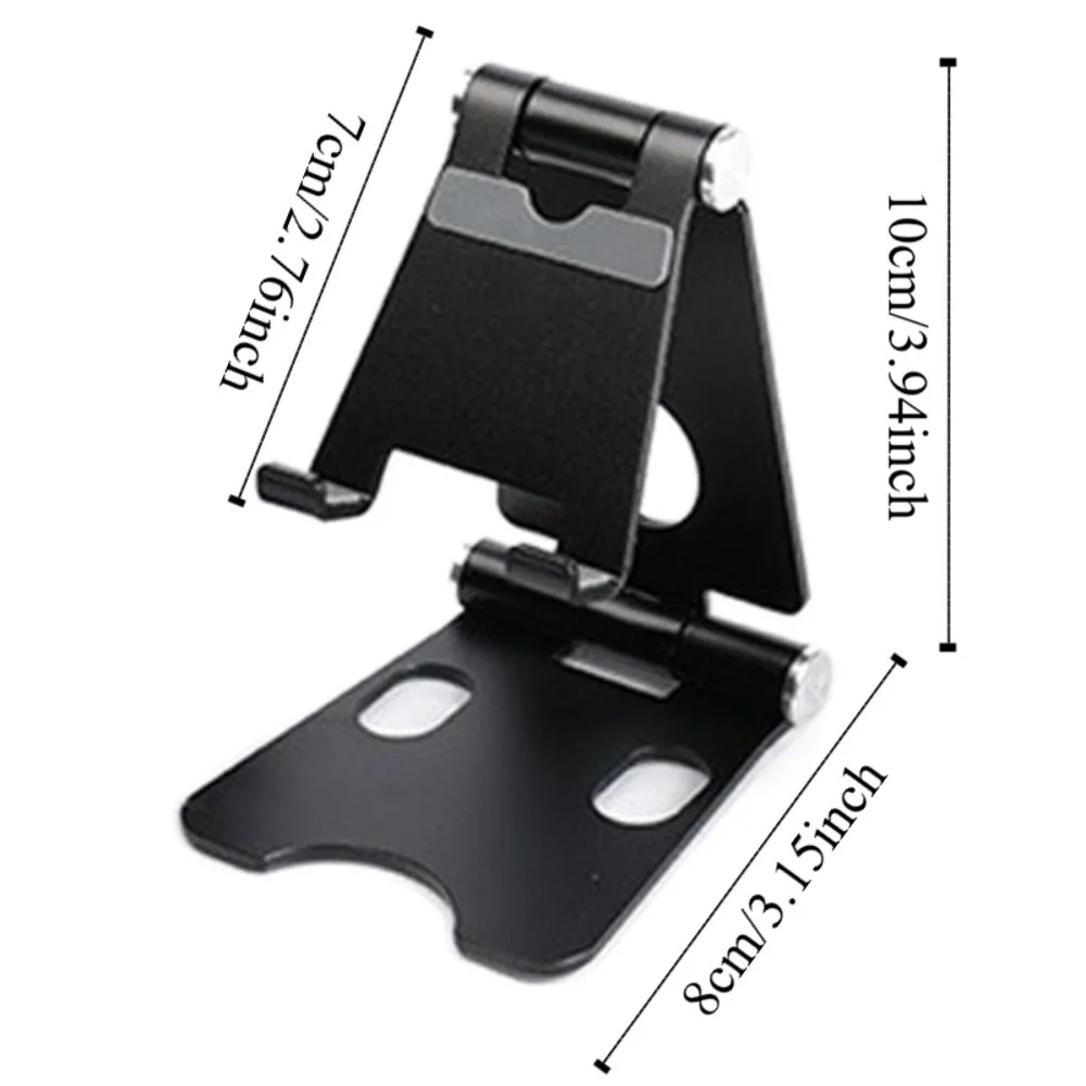 Foldable Mobile Phone Holder Adjustable Non-slip Mobile Phone Stand Aluminum Alloy Portable Table Cell Phone Bracket Universal