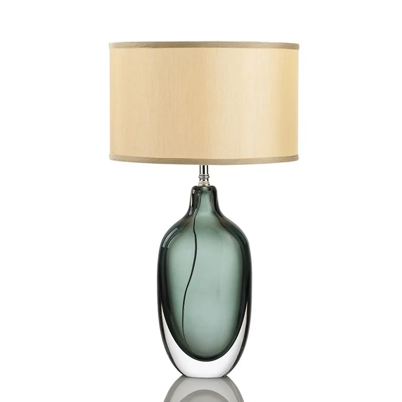 Nordic Gray Wine Jug Glazed Table Lamp Living Room Bedroom Bedside Decoration Light Luxury Table Lamp