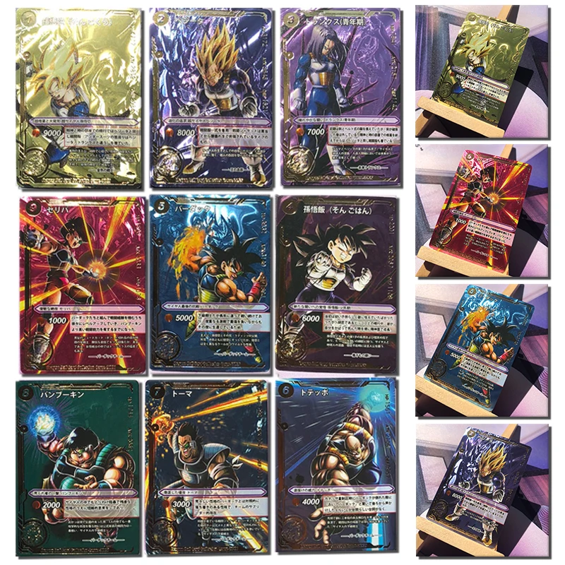 Dragon Ball Lightning-Coleção de Flashcards em relevo, Son Goku, Androide 18, Caseiro Vegeta IV, Presentes de Aniversário e Natal, Novo