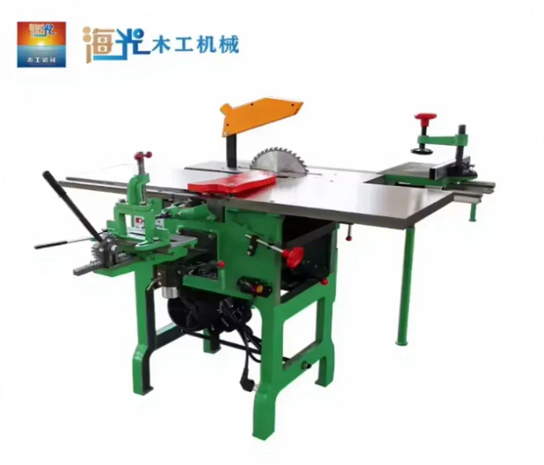 10-in-1 Multi-Purpose Woodworking Machine Tool Saw Planer Drill Thicknesser Sharpener Grinder Chamfering Motor Core 3KW 210kg