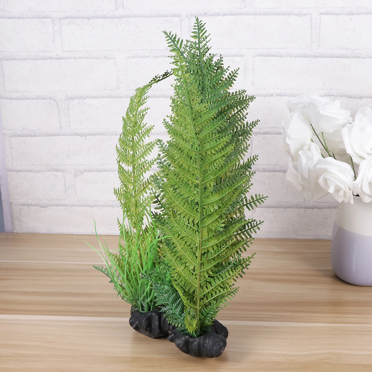 

Artificial Plant Green Simulated Reptile Terrarium Decor Pet Nest High Quality Durable Long Lasting Vivid Scene Fish Tank