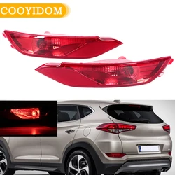 Rear Bumper Reflector For Hyundai Tucson TL 2015 2016 2017 2018 Stop Brake Light Taillight Fog Warning Lamp Lens Car Accessories