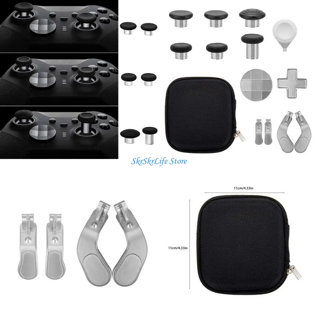 

E65E for Key Thumb Grips Bumper Button Set for One Game Acces