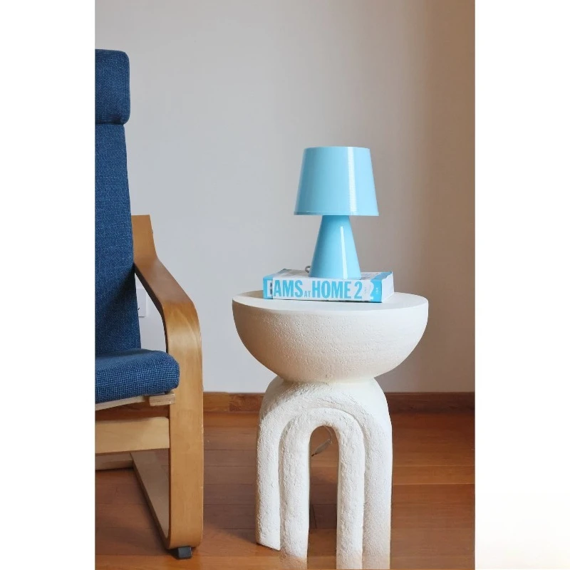 Simple arch edge art small coffee table round bed and breakfast cafe design sofa living room