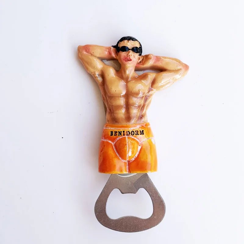 

Benidorm, Spain Bottle opener design Creative travel souvenirs gift Home decoration refrigerator magnets arts and crafts