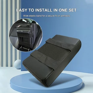 Seametal-Car-Armlehnenkissen Kissen, PU-Leder, Verdickungskonsolenmitte-Abdeckung, Stütze Ellbogen, universelle Autoarmruhe, Aufbewahrungsbox Hauptverkäufe stehen für Sofa Arm - №6
