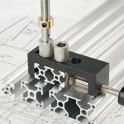 Aluminum Profile Drilling Jig For 20/30/40 Series - Universal DIY Tool For Accurate Hole Punching And Countersinking Guide Tools