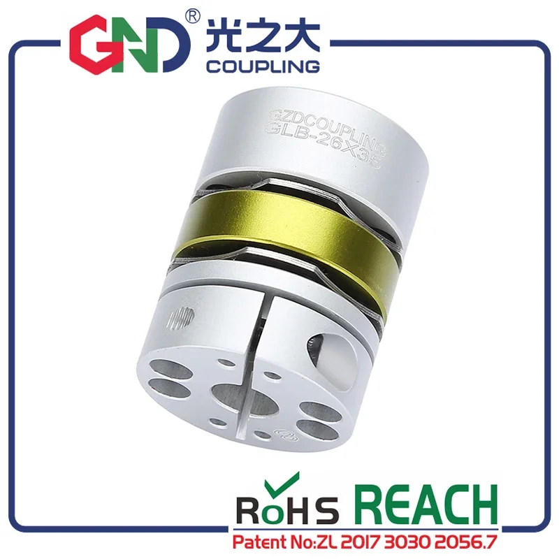 

GND Alum 8 Screws High Rigidity Double Diaphragm Clamp Series For Servomotor Stepmotor Shaft Coupling