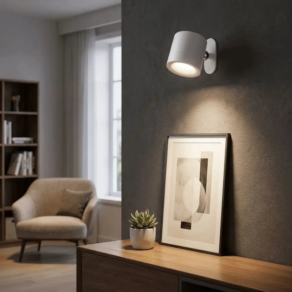 Magnetic Rechargeable Reading Light Non-Flickering LED Eye-Friendly Cordless Lamp Adjustable Angles Remote Control