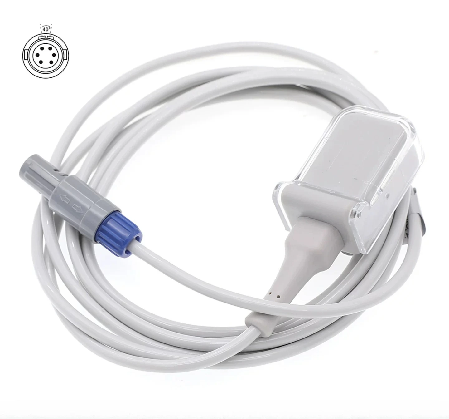 Compatible Oxygen Cable 6-Pin Adapter DB9 for Mindrays PM-7000PM9000mec1000 Monitors