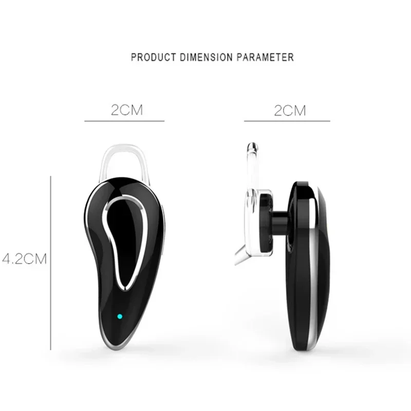 D9 Bluetooth Headset Handsfree Auriculares 5.0 wireless headphones earbuds earphone with Microphone ear hook