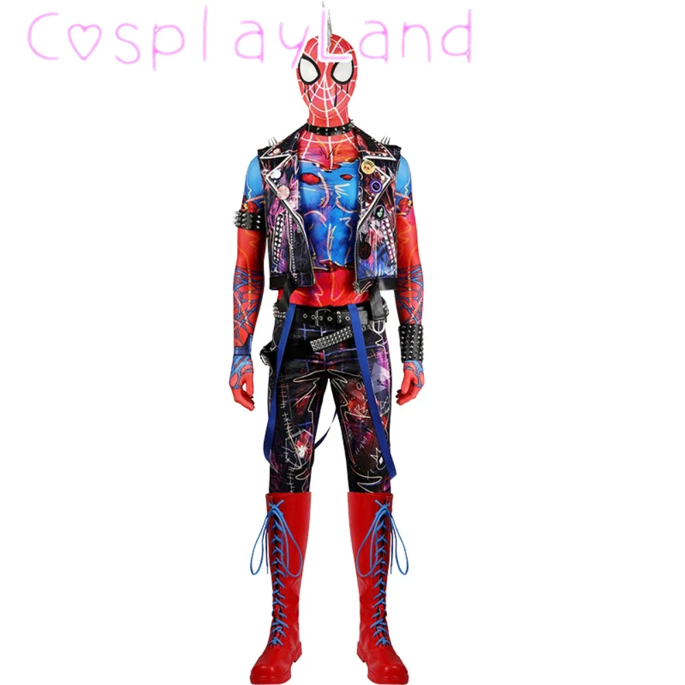 Across Verse Hobart Brown Cosplay Complete Outfit Print Punk Suit  Adult Men Carnival Halloween Costume Plus Size Clothes