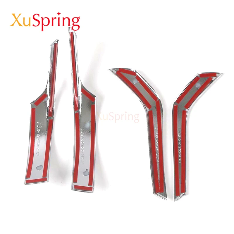 شرائط مرآة الرؤية الخلفية للسيارة لـ VW ID.4 x pro crozz gtx 2021 2022 2023 غطاء واقي زينة كروم ABS #6