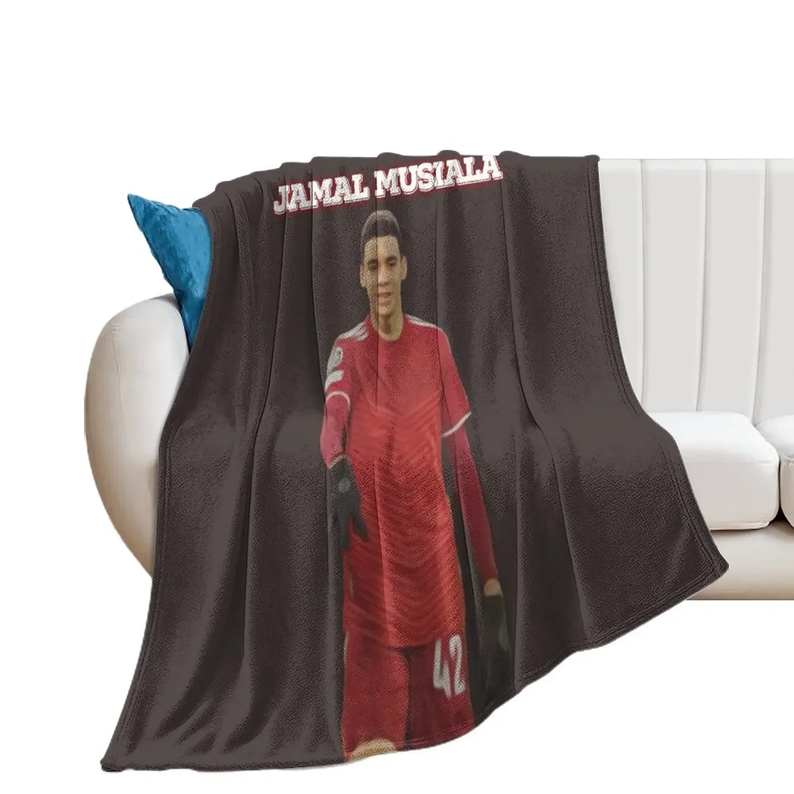 

Jamal Musiala Throw Blanket Warm Shaggy Blankets